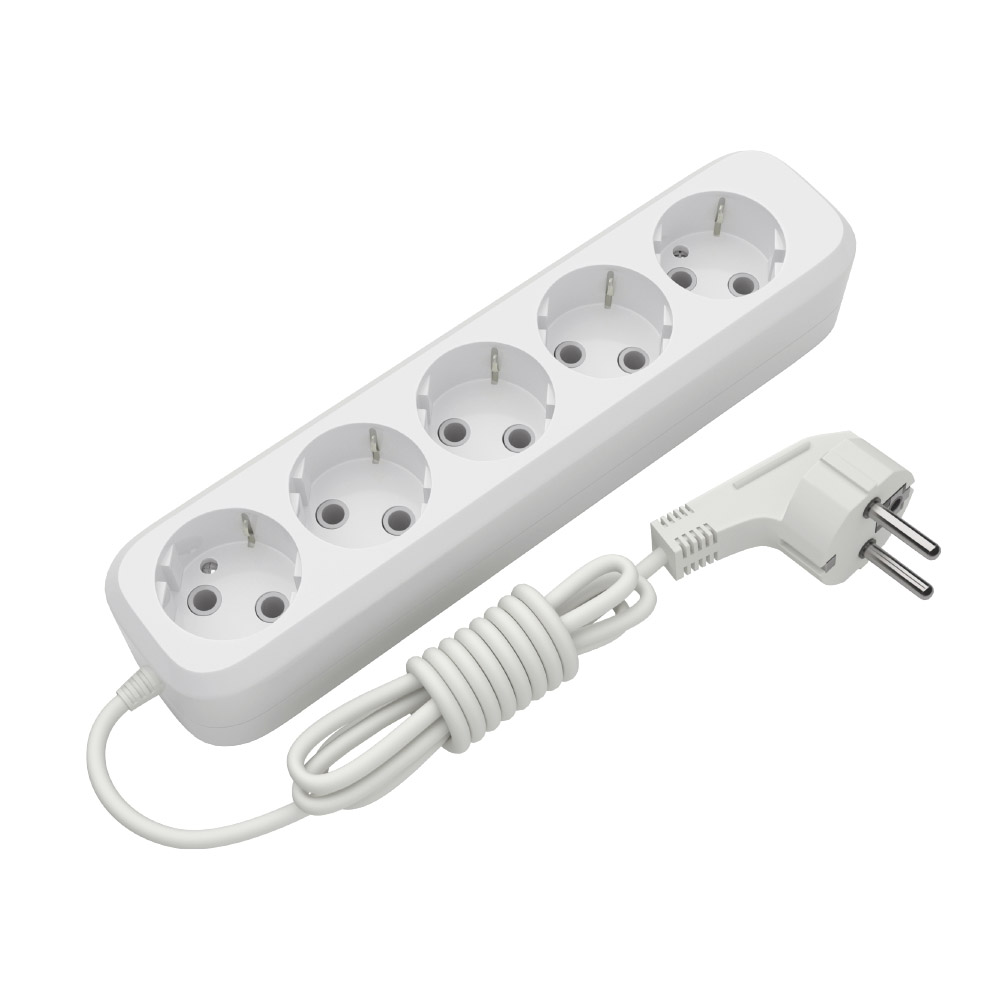 Подовжувач блоковий ELECTRUM 5 розеток 5м із заземленням (C-ES-1794)